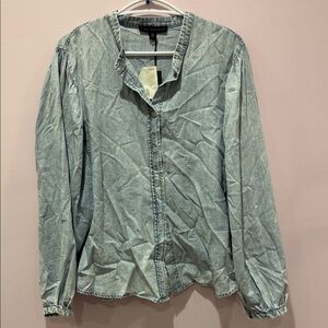 Jane and Delancey Blue Button Down Shirt